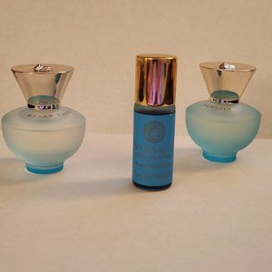 Versace Dylan Turquoise MINIS (3) .17oz/5ml x2 and Roller